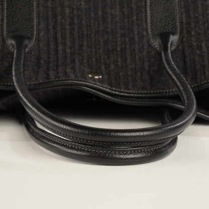 Hermes Ribbed Wool Negonda Garden Party MM 36 Graphite 19 of 23