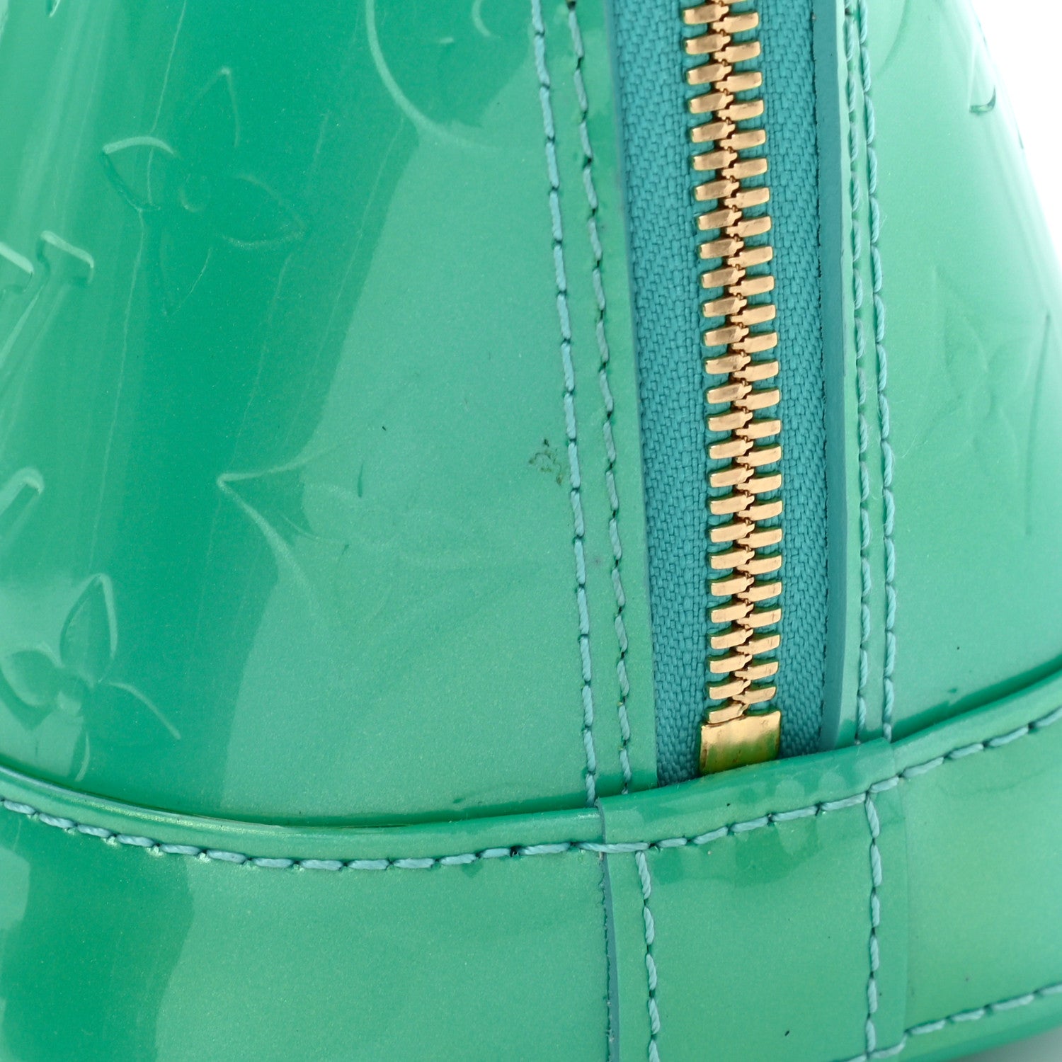 Louis Vuitton Vernis Alma BB Blue Lagon 15 of 15