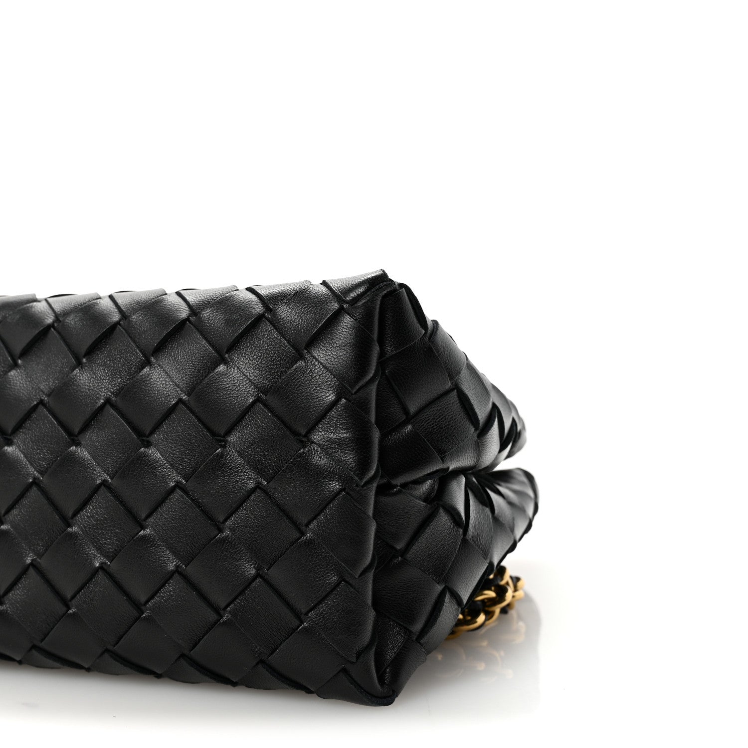 Bottega Veneta Nappa Intrecciato Small Andiamo With Chain Shoulder Bag Black 9 of 9