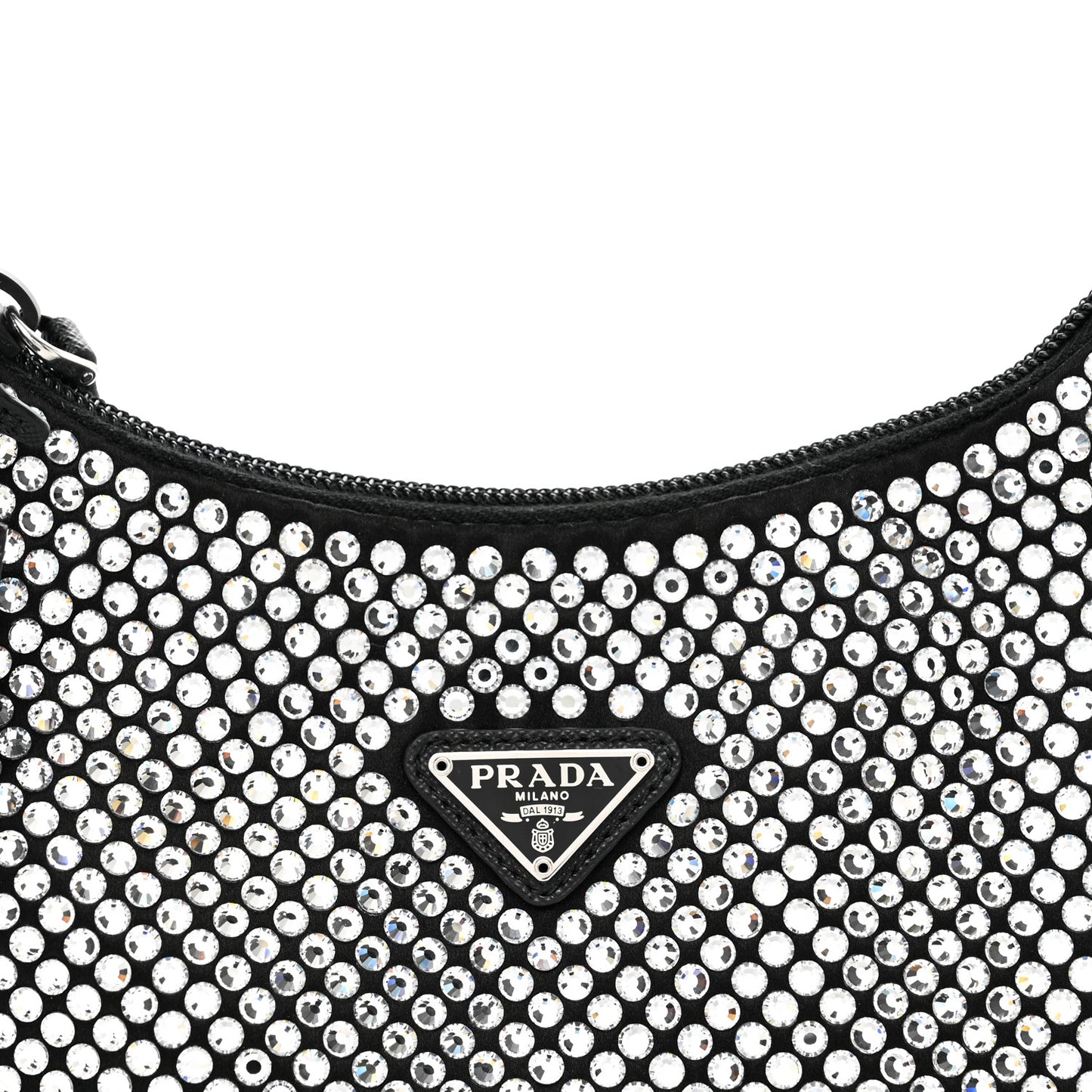 Satin Crystal Mini Re-Edition 2000 Bag Cristal