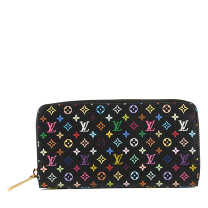 Louis Vuitton Monogram Multicolor Zippy Wallet Black Grenade 1 of 7