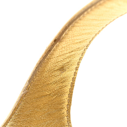 Chanel Goatskin Fantasy CC Pearl Thong Sandals 41 Gold 10 of 11