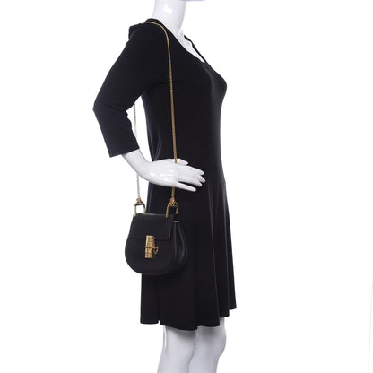 Chloe Grained Lambskin Mini Drew Shoulder Bag Black 2 of 9