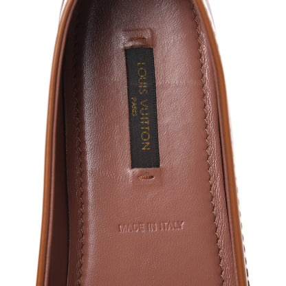 Louis Vuitton Patent Calfskin Oxford Ballerina Flats 38 Rose Velours 9 of 14