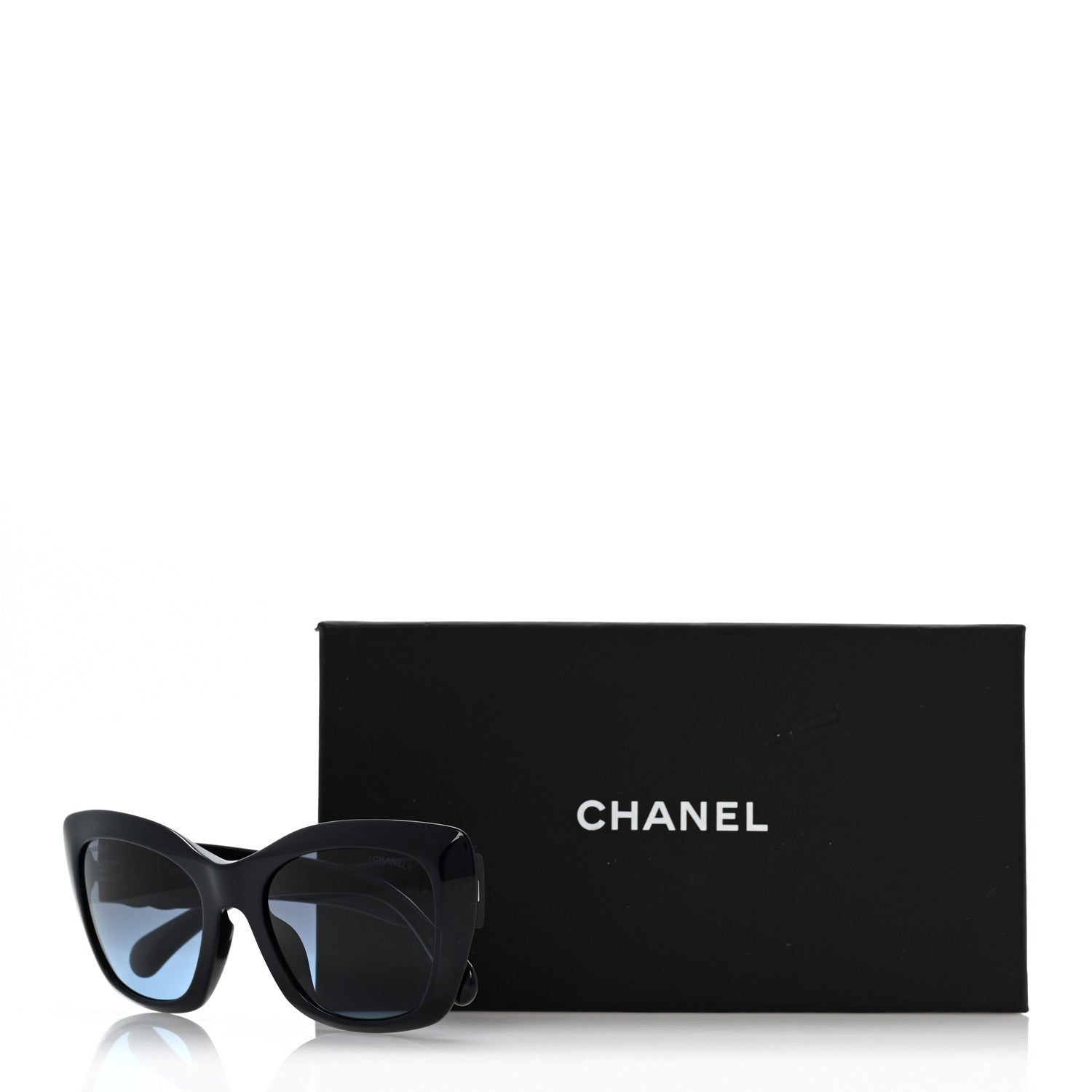 Chanel Acetate Square Sunglasses 71395A Navy 9 of 9
