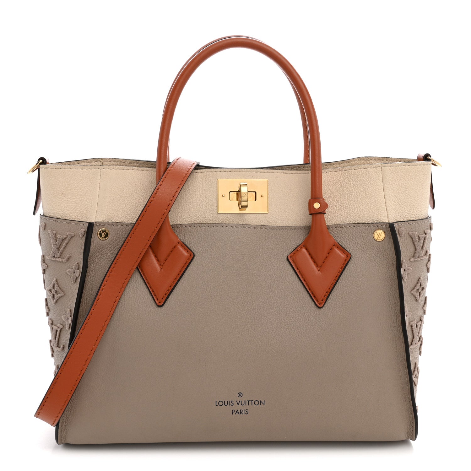 Louis Vuitton Calfskin Monogram Tufting On My Side Galet 1 of 11