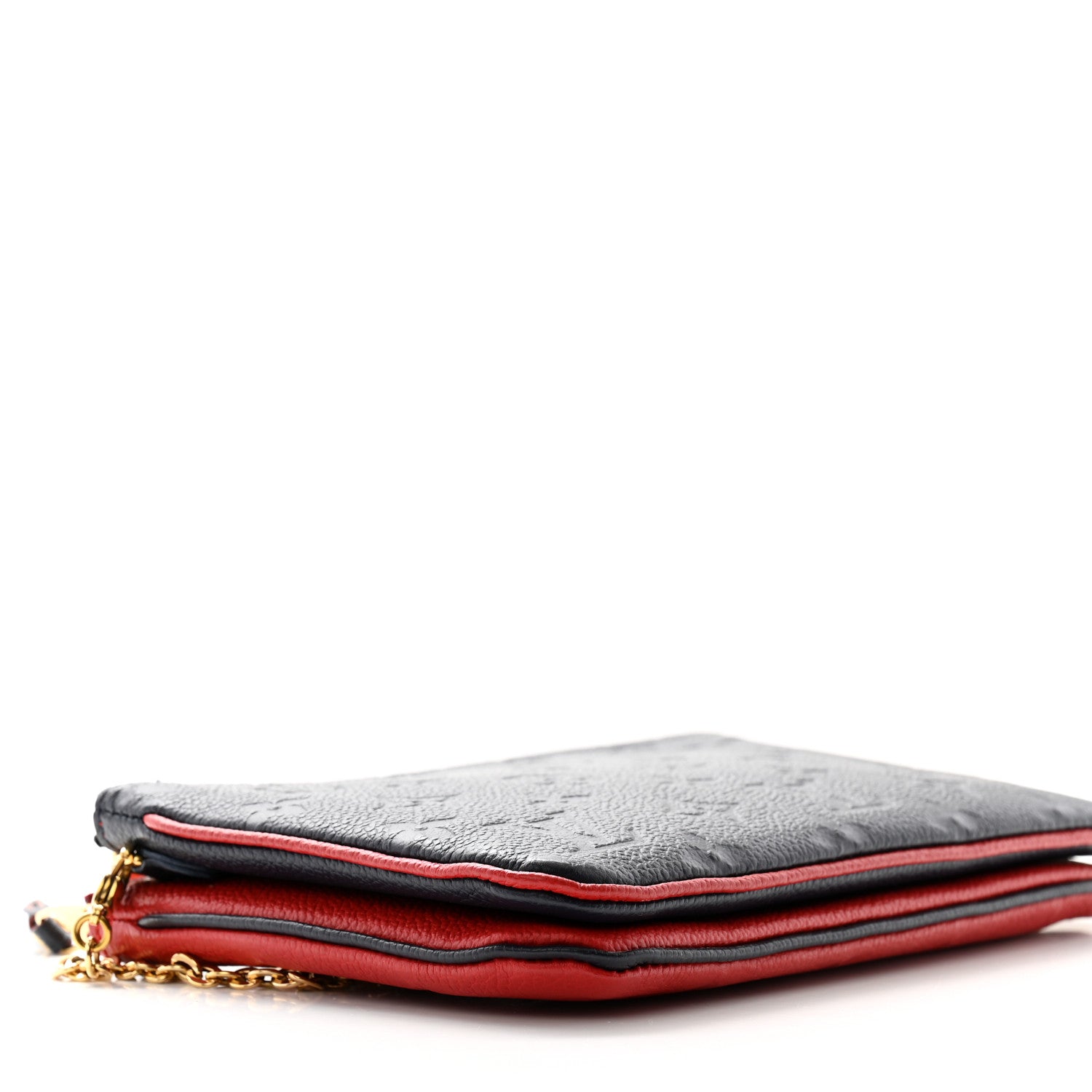 Louis Vuitton Empreinte Double Zip Pochette Marine Rouge 9 of 11