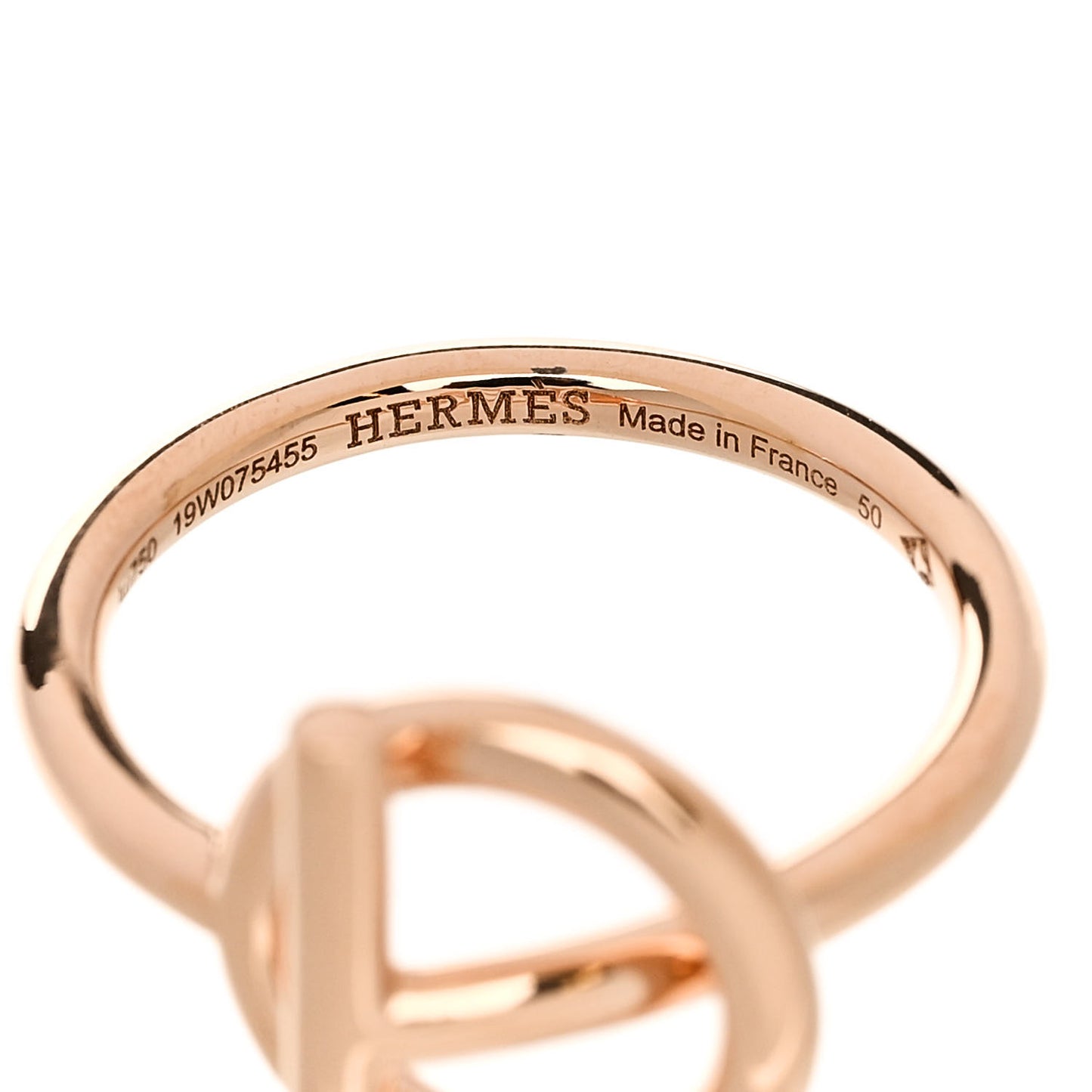 18K Rose Gold PM Echappee Ring 50 5.25