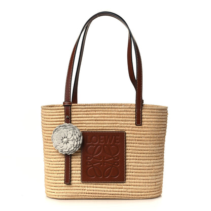 Loewe Raffia Small Square Basket Tote Bag Natural Tan 1 of 8