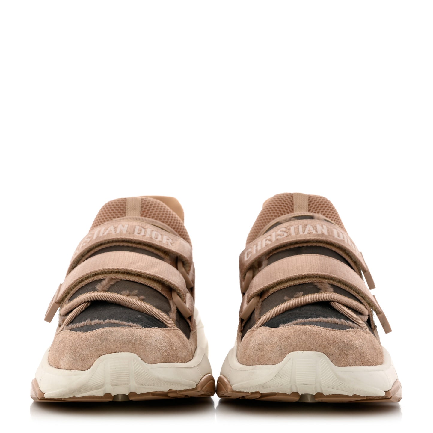 Technical Fabric Nylon Camouflage Womens D-Wander Sneakers 40 Nude