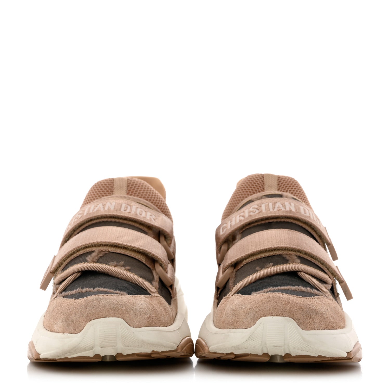 Christian Dior Technical Fabric Nylon Camouflage Womens D-Wander Sneakers 40 Nude 2 of 8