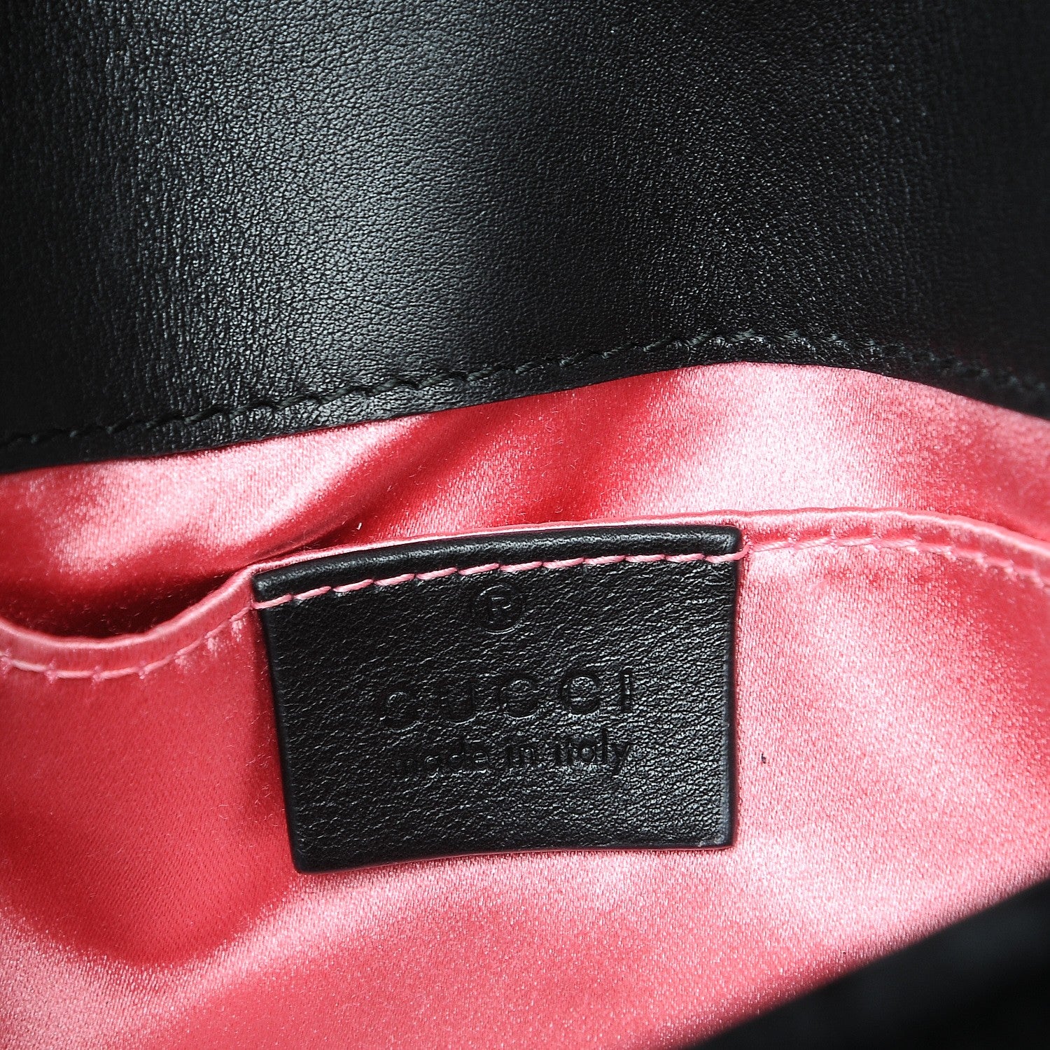 Gucci Velvet Matelasse Mini GG Marmont Shoulder Bag Black 6 of 7
