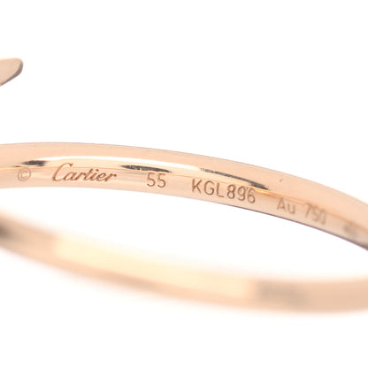 Cartier 18K Yellow Gold Small Juste Un Clou Ring 55 7.25 4 of 5