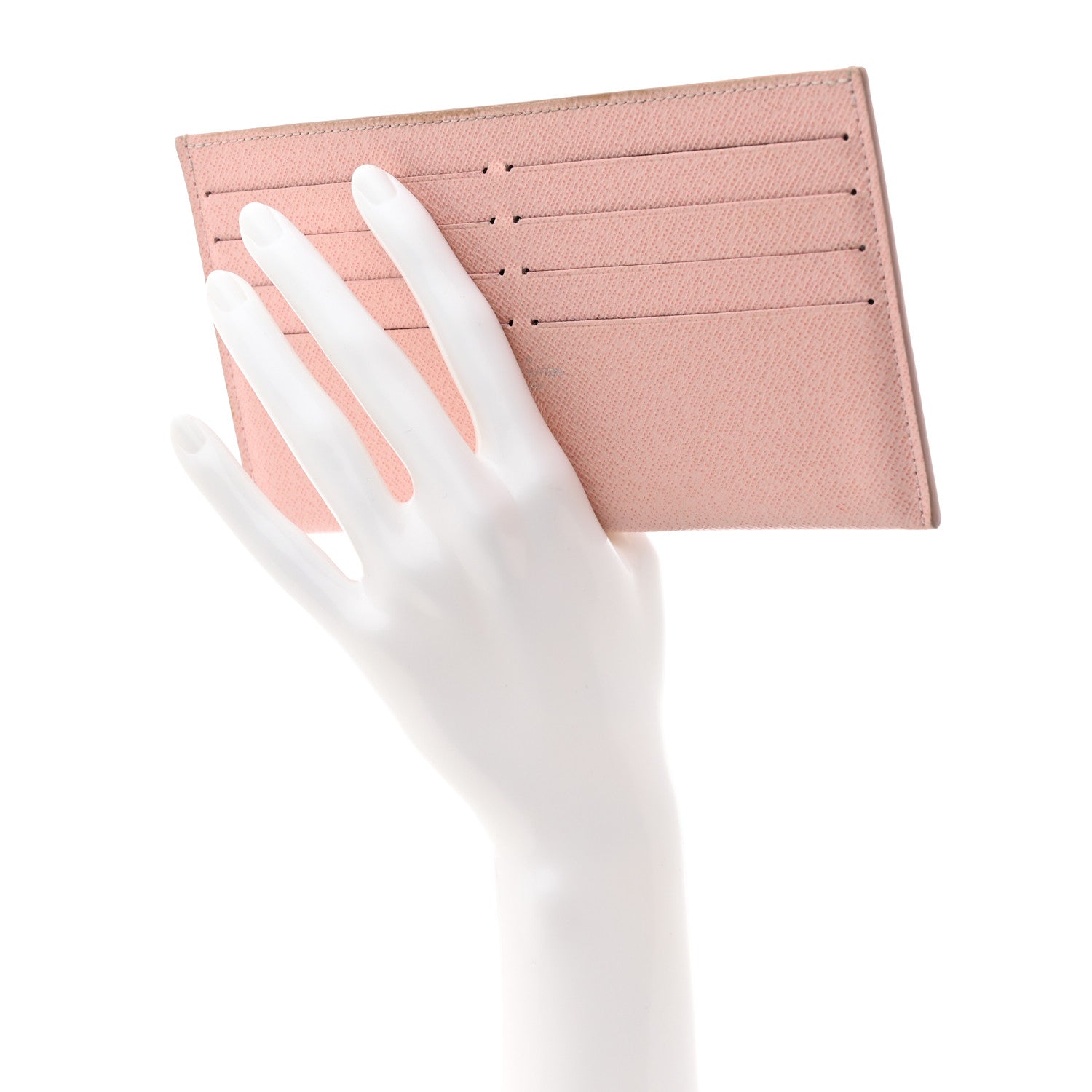 Louis Vuitton Calfskin Felicie Card Holder Insert Rose Ballerine 2 of 6