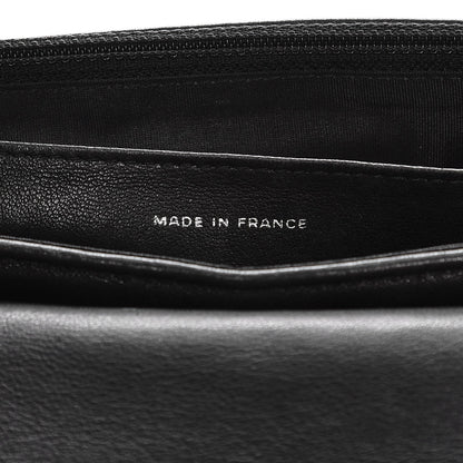 Chanel Lambskin Half Moon Wallet On Chain WOC Black 7 of 10