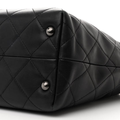 Chanel Calfskin Quilted Large Shopping In Chains Tote Black 10 of 11