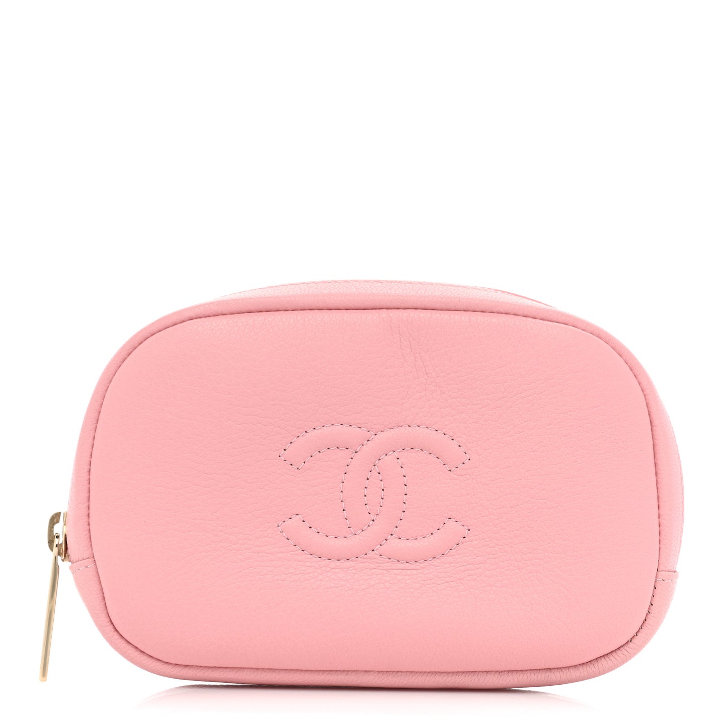 Goatskin CC Cosmetic Case Light Pink