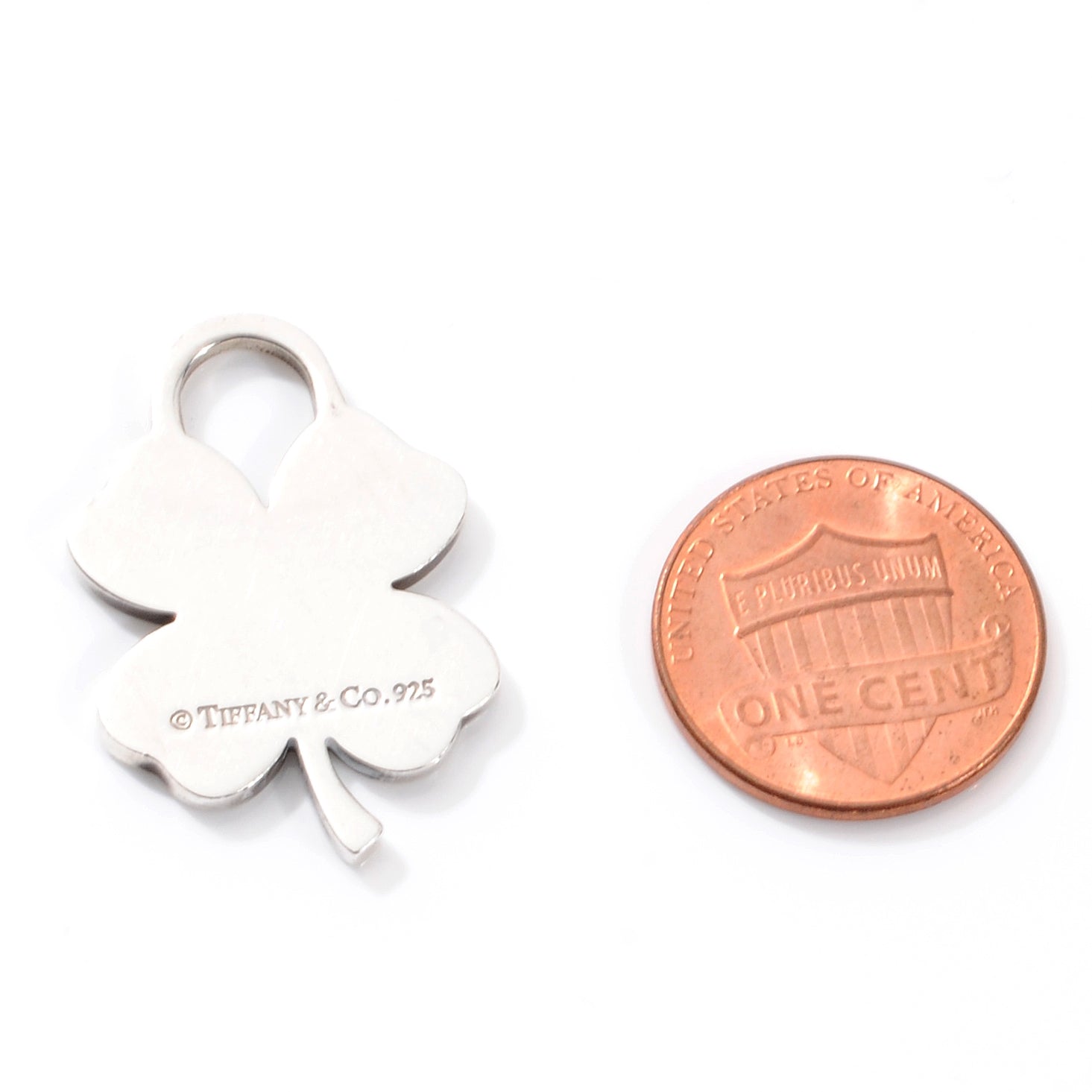 Tiffany Sterling Silver Shamrock Charm 2 of 4