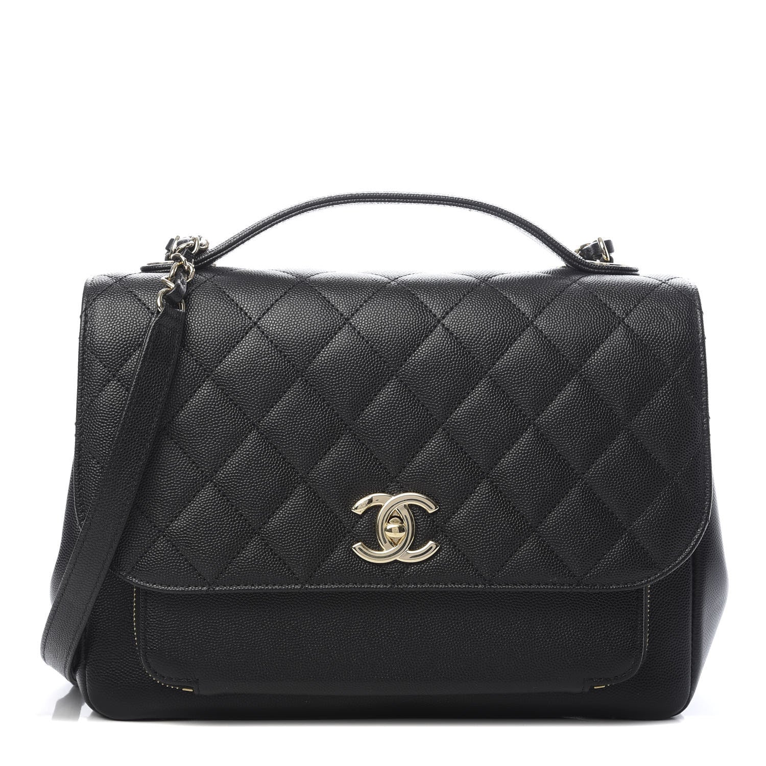 Chanel Caviar Quilted Large Business Affinity Flap Black 1 of 10
