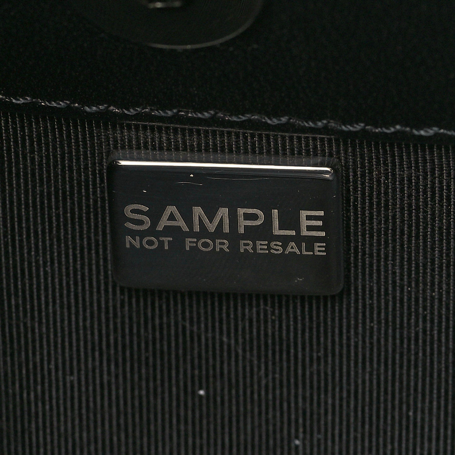 Printed Lambskin Logo CC Envelope Clutch With Chain Black White