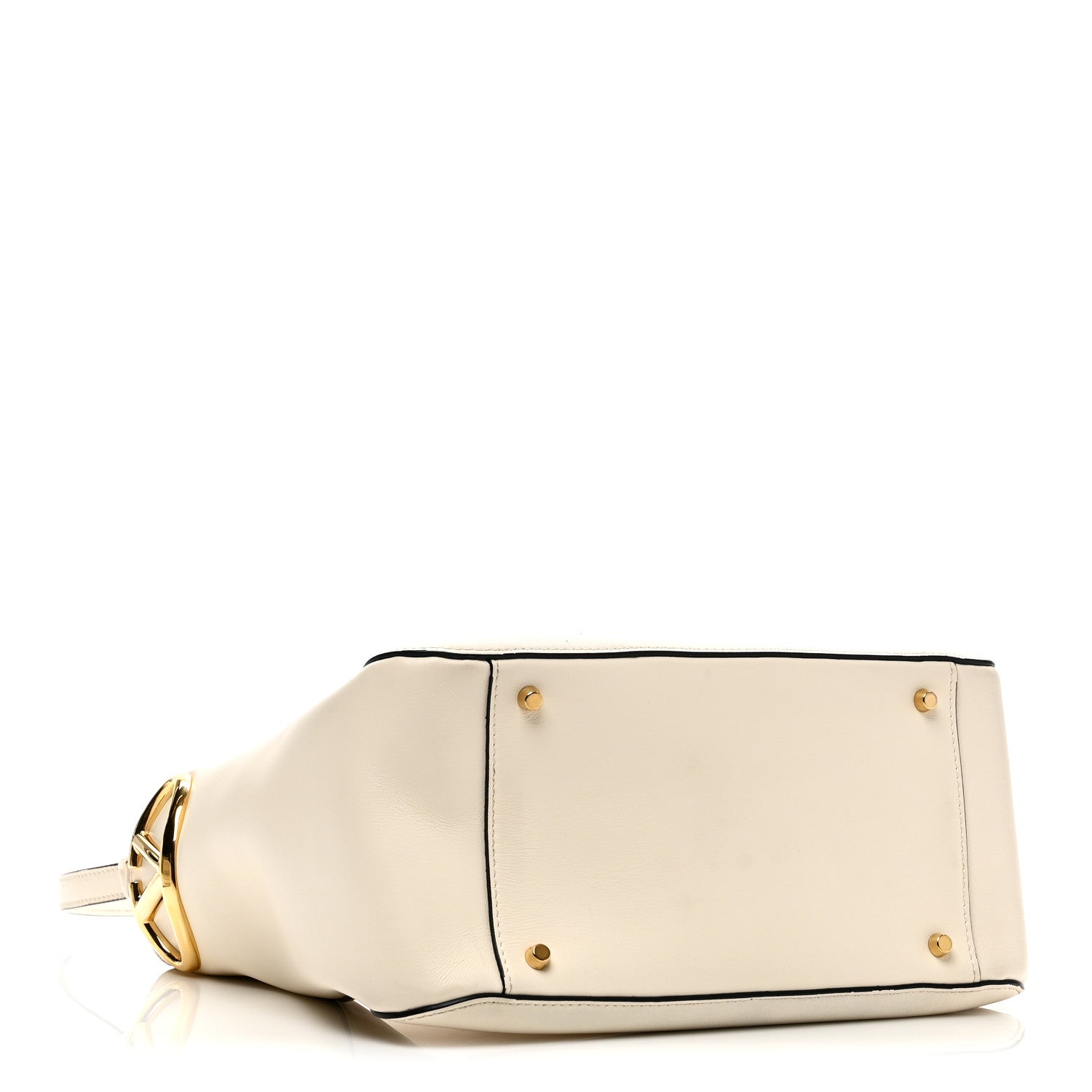 Valentino Garavani Calfskin VLogo Bucket Bag White 4 of 9