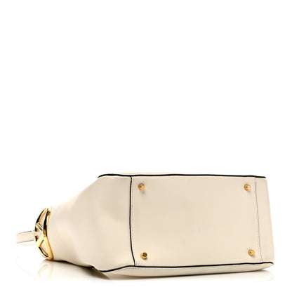 Valentino Garavani Calfskin VLogo Bucket Bag White 4 of 9