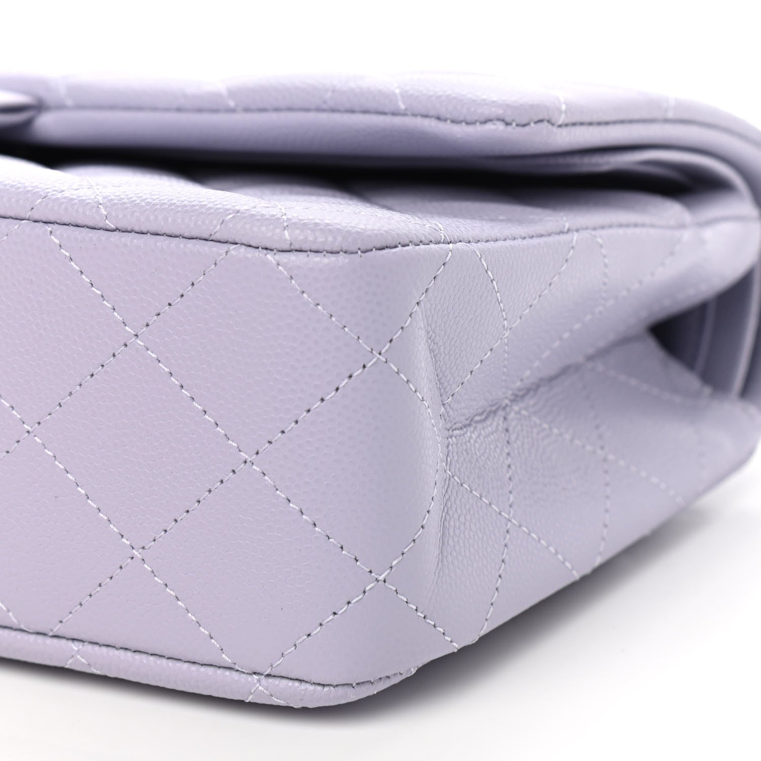 Chanel Caviar Quilted Medium Double Flap Light Purple 9 of 9