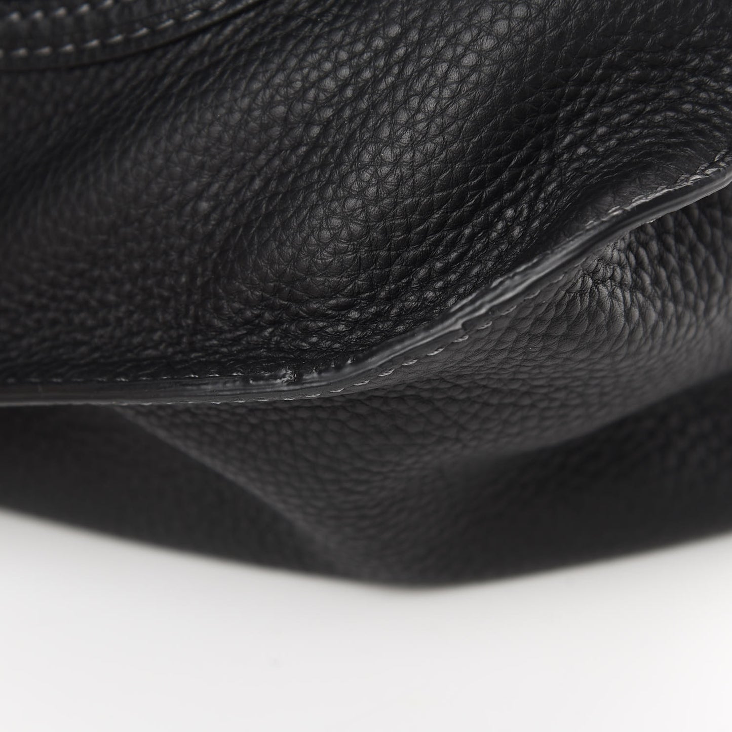 Calfskin Large Marcie Satchel Black