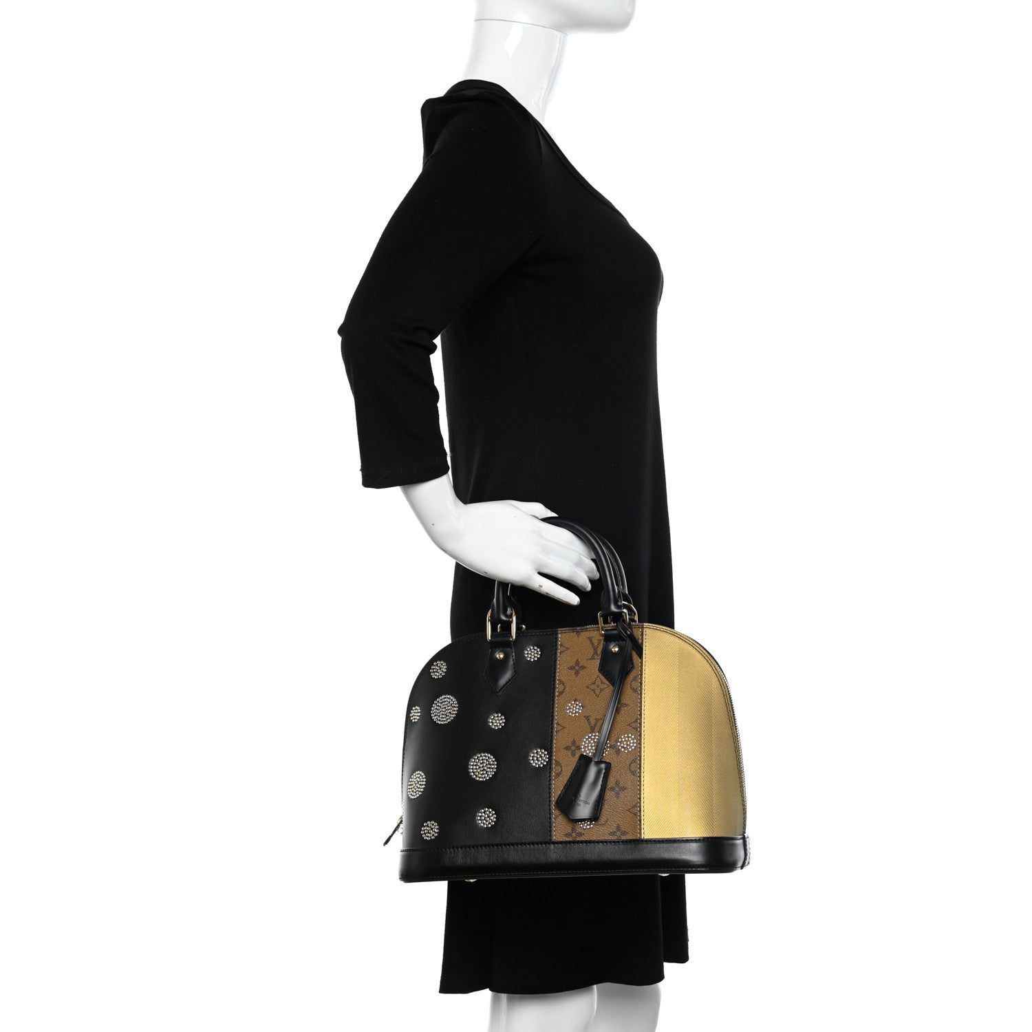 Louis Vuitton Reverse Monogram Studded Night Lights Alma PM 3 of 13