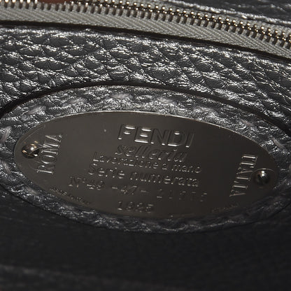 Fendi Cuoio Romano Lux Selleria Mini Peekaboo Iconic Satchel Argento 5 of 7