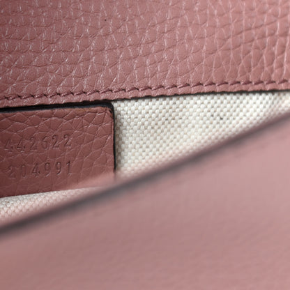 Gucci Calfskin Mini GG Marmont Top Handle Bag Rosy Phard 7 of 10