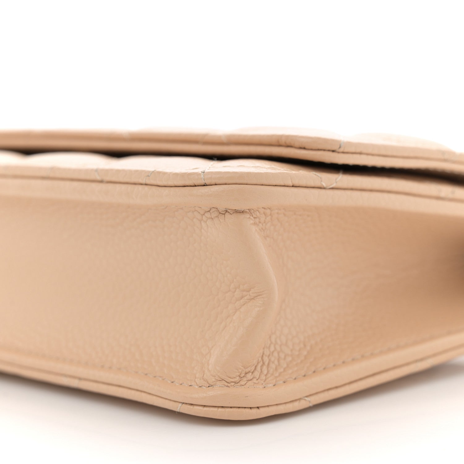 Chanel Caviar Quilted Wallet On Chain WOC Beige 10 of 11