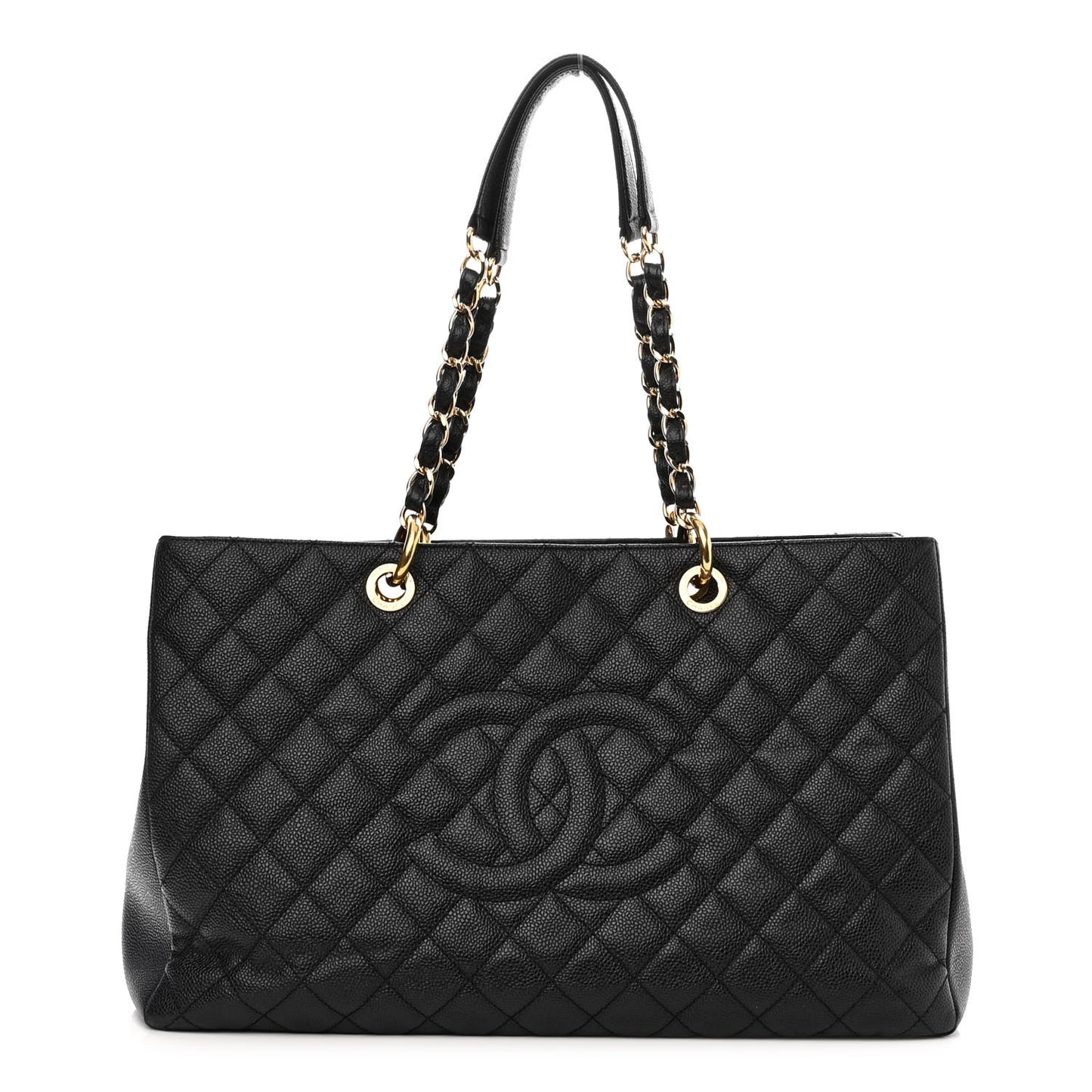 Caviar Quilted XL Grand Shopping Tote GST Black