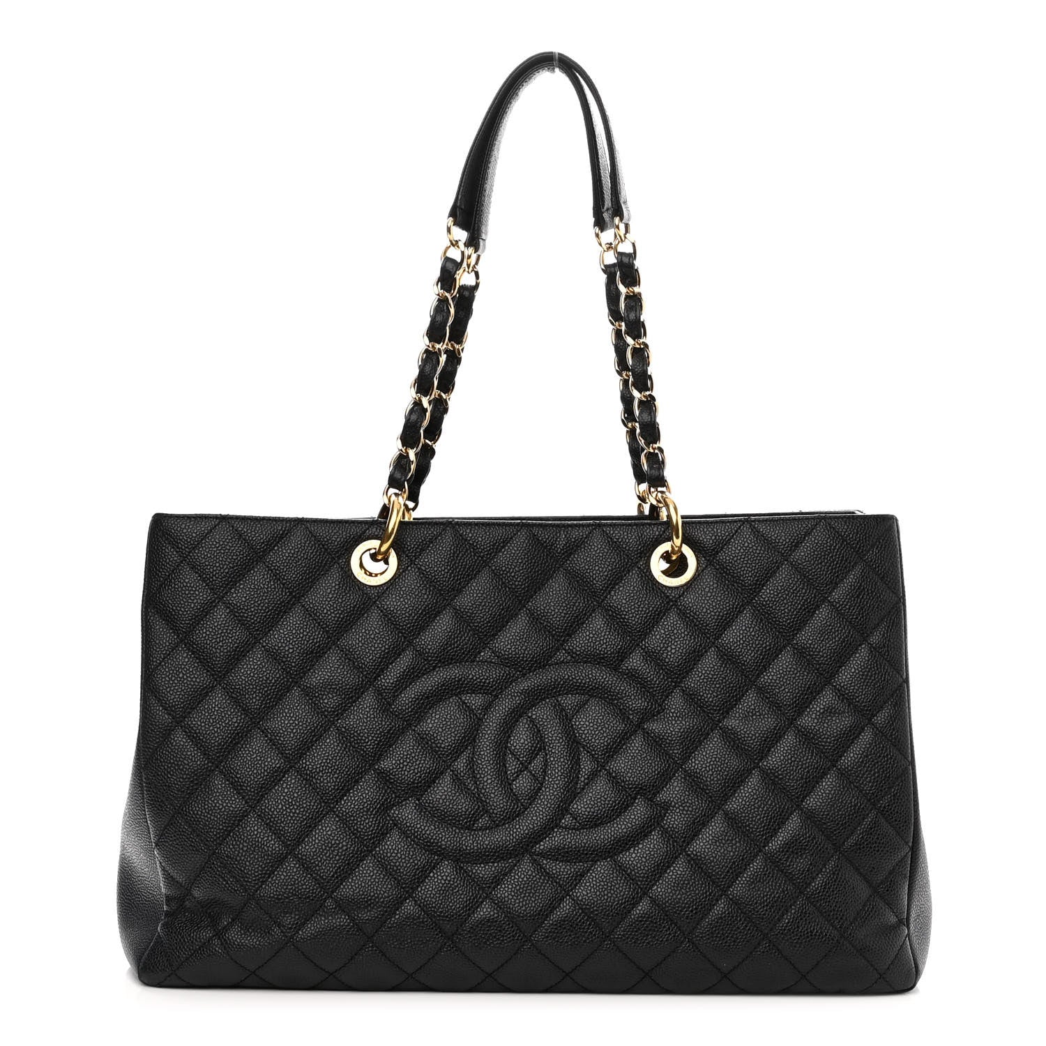 Chanel Caviar Quilted XL Grand Shopping Tote GST Black 1 of 9