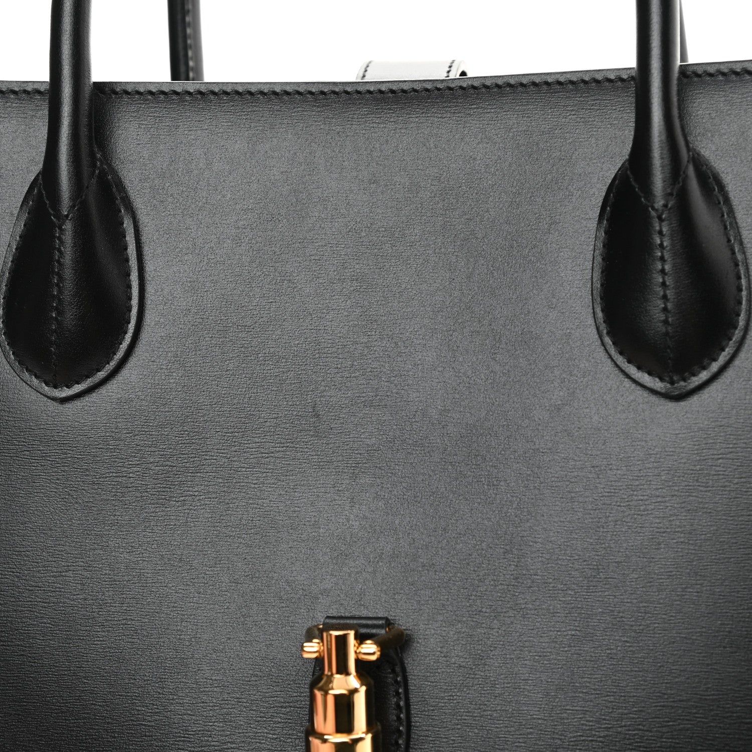 Gucci Boarded Plutone Calfskin Medium Jackie 1961 Tote Black 12 of 12