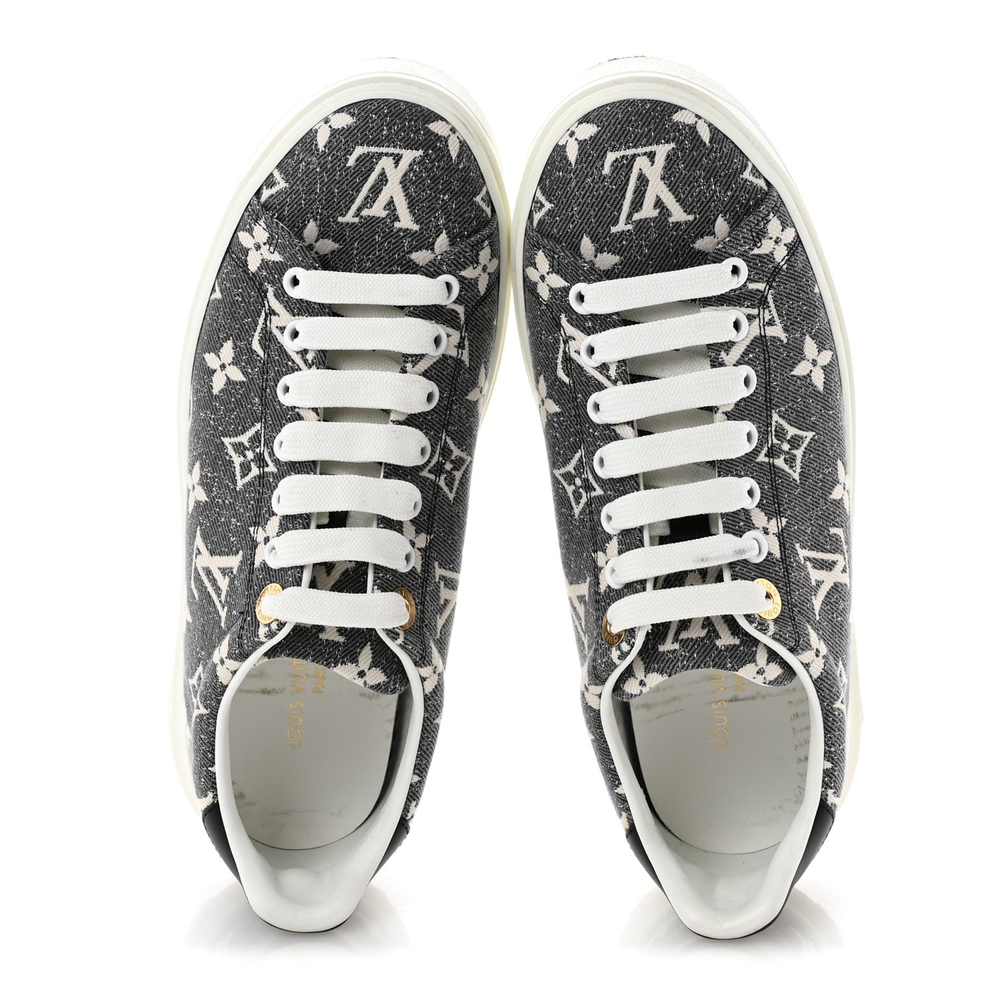 Denim Monogram Time Out Sneakers 38