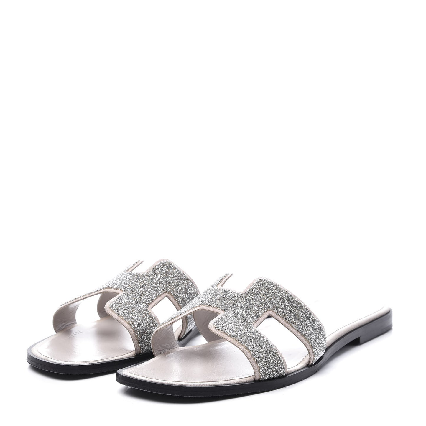 Suede Goatskin Crystal Powder Oran Sandals 40