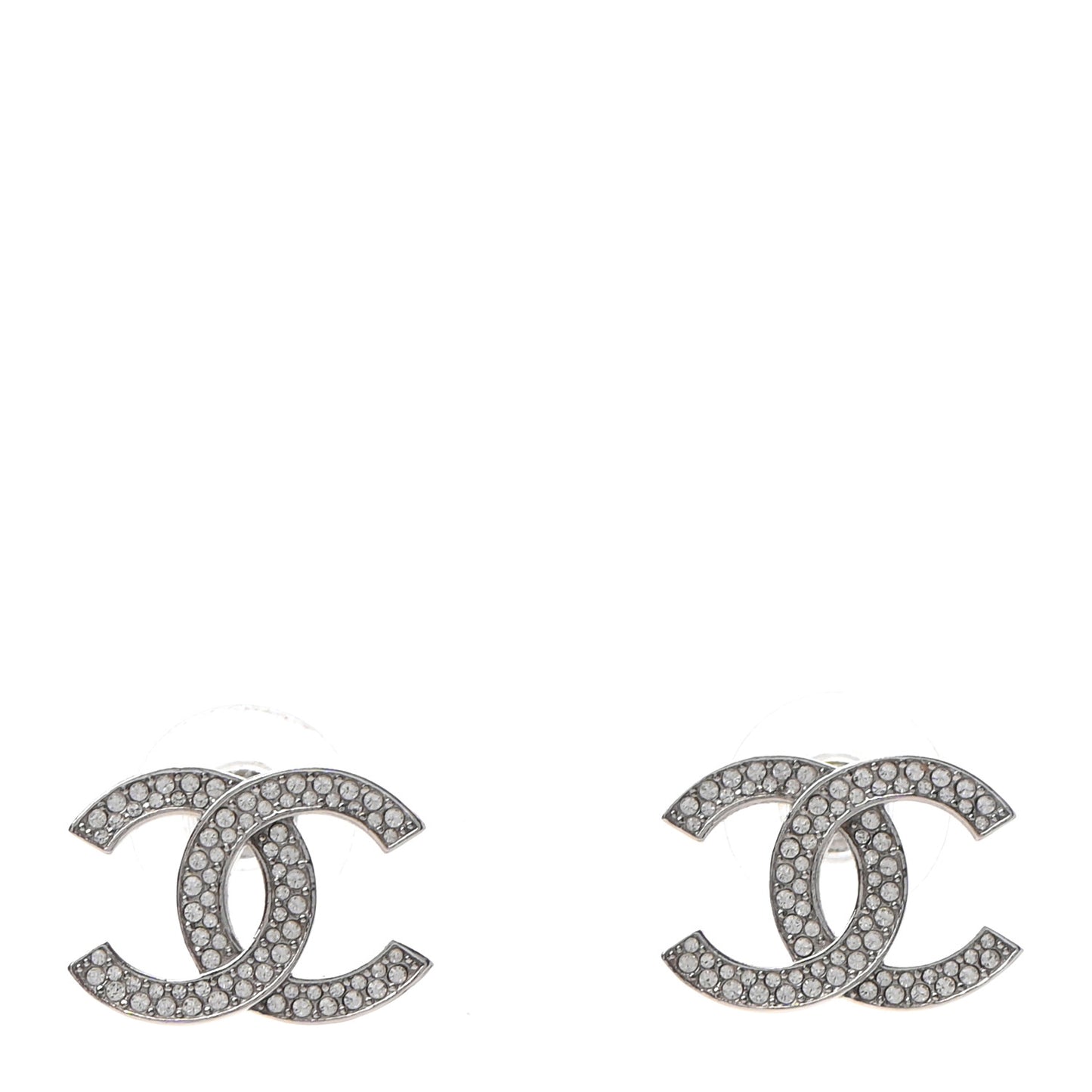 Crystal Palais Garnier CC Earrings Silver