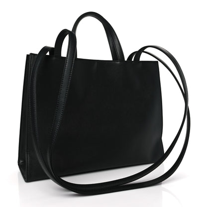Telfar Vegan Leather Medium Shopping Bag Black 3 of 8