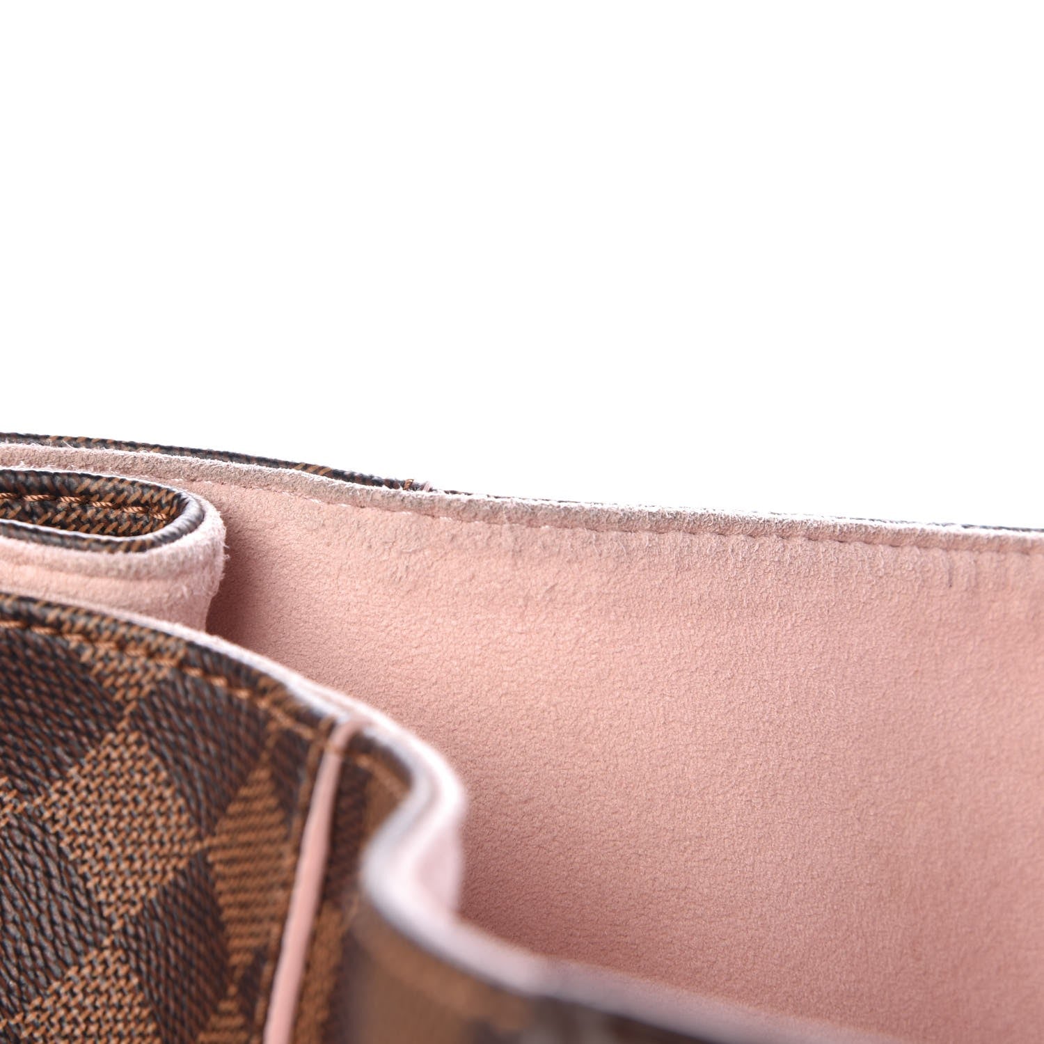 Louis Vuitton Damier Ebene Caissa Hobo Rose Ballerine 9 of 12