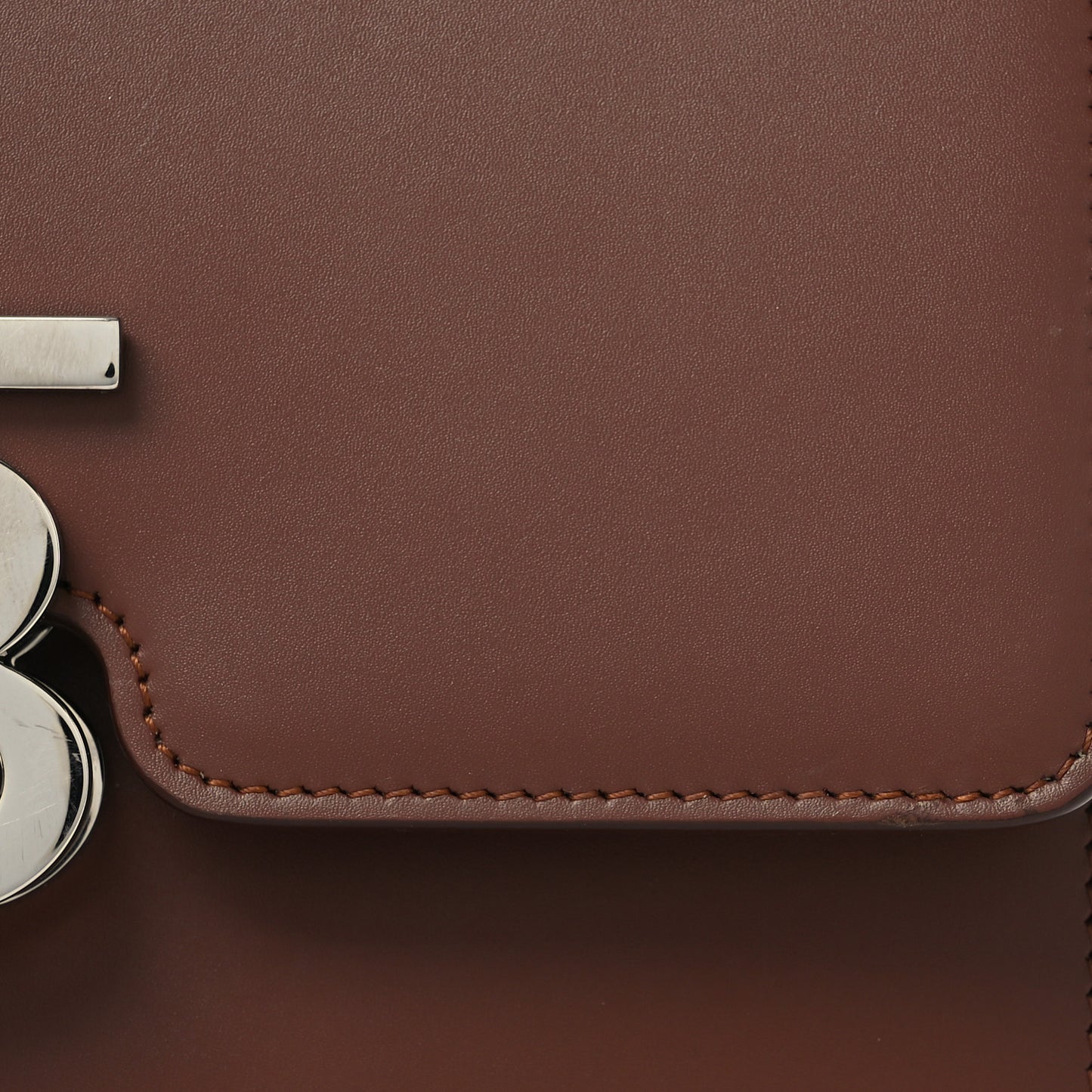 Calfskin Small TB Bag Malt Brown