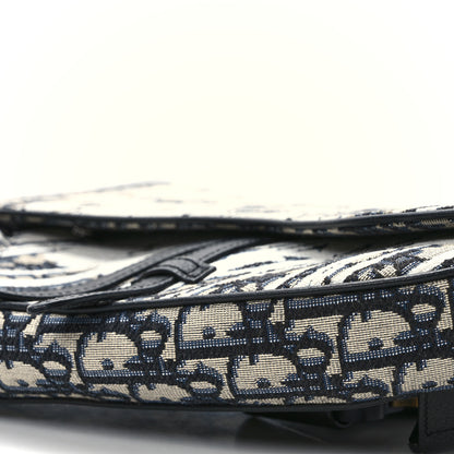 Christian Dior X Raymon Pettibon Oblique Mens Saddle Bag Blue White 8 of 8