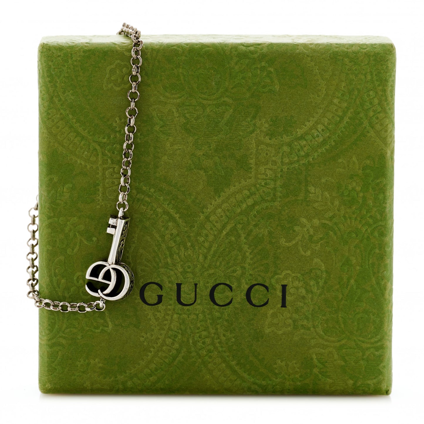 Sterling Silver Double G Key Bracelet