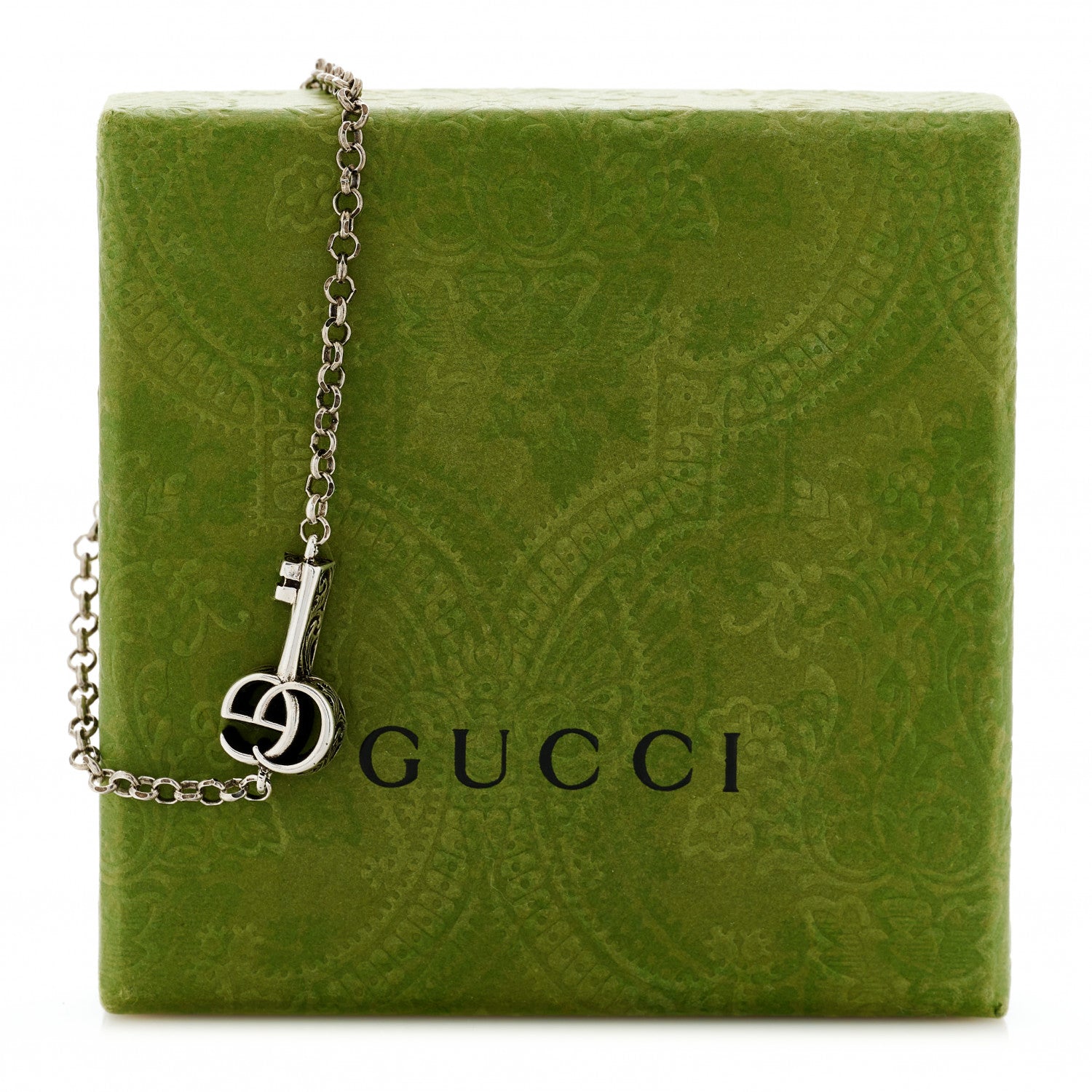 Gucci Sterling Silver Double G Key Bracelet 6 of 6