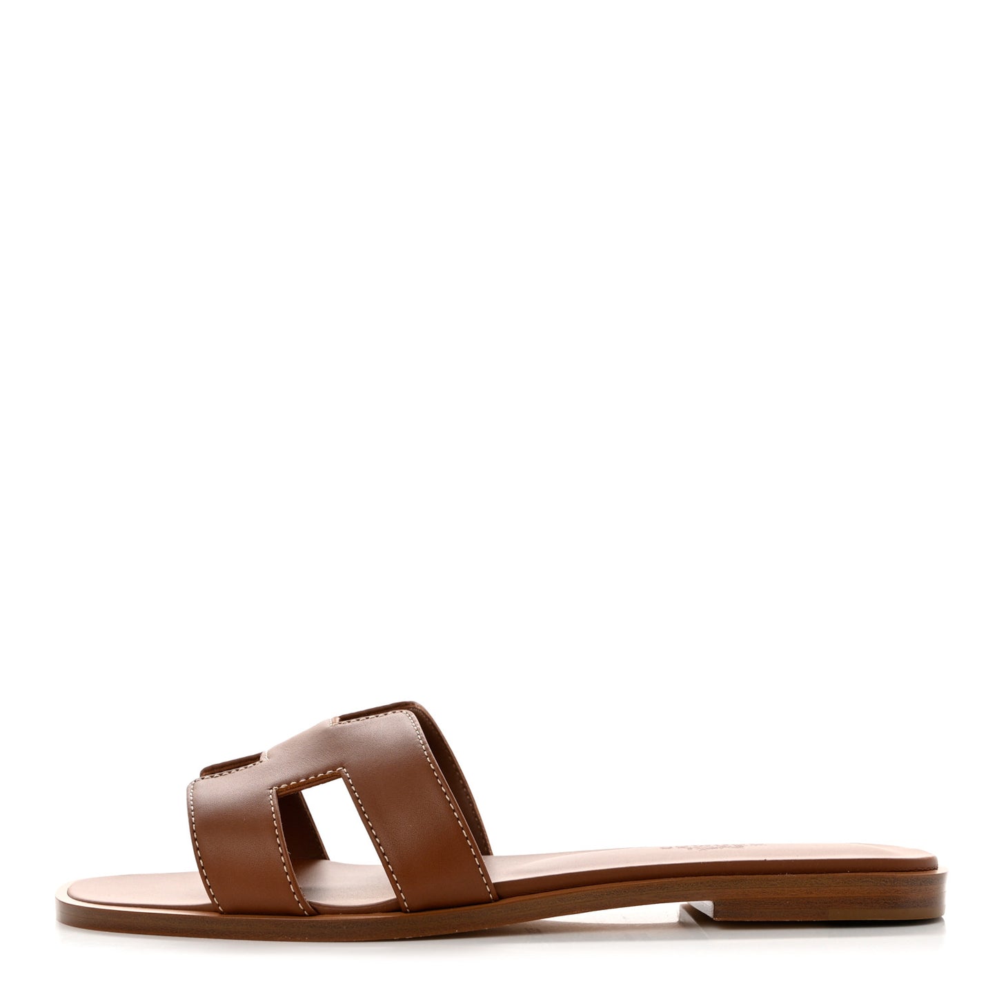 Box Calfskin Oran Sandals 37.5 Gold