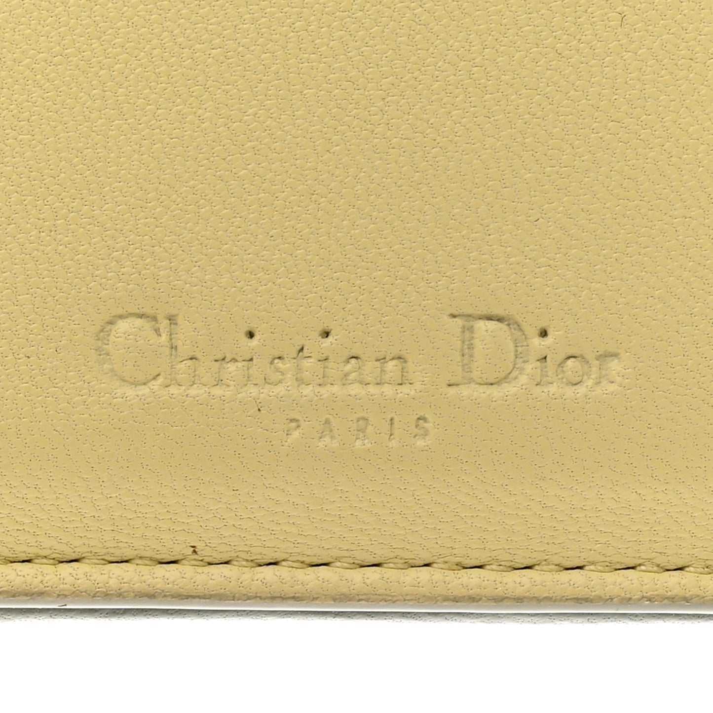 Lambskin Cannage Lady Dior Wallet Organizer Blue Pink Yellow
