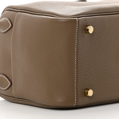 Hermes Taurillon Clemence Lindy 26 Etoupe 9 of 12