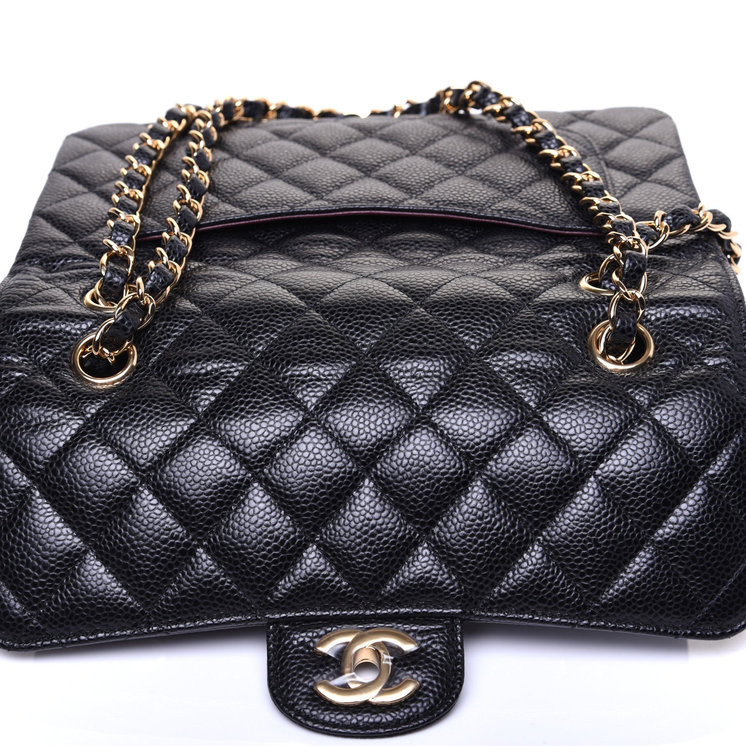 Chanel Caviar Quilted Small Double Flap Black 13 of 15