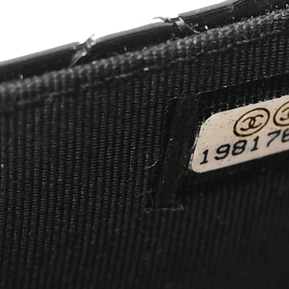 Chanel Patent Quilted Wallet On Chain WOC Black 8 of 17
