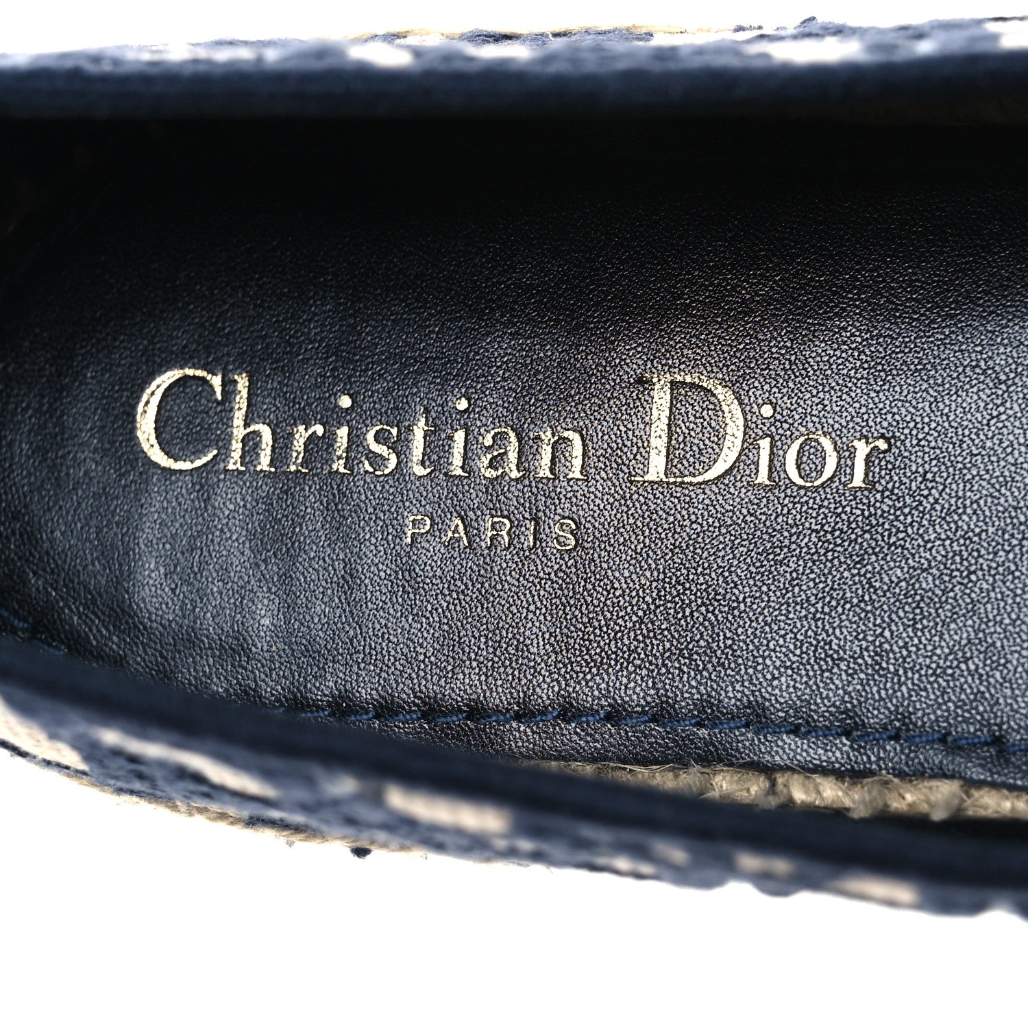 Christian Dior Oblique Embroidered Granville 15mm Espadrilles 40 Deep Blue 9 of 15
